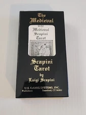 Medieval Luigi Scapini Tarot Cards Window Box 1985 Edition Complete With Booklet