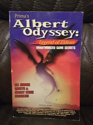 Albert Odyssey Legend of Eldean Strategy Guide Sega Saturn Working Designs 