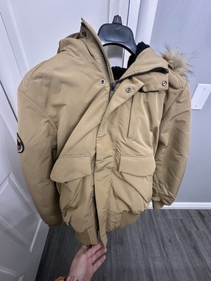 SuperDry Everest Fur Lined Good Coat Tan $170 NWT Large