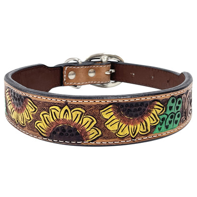 BE BAR H EQUINE Natural Cacti Sunflower Hand Painted Western