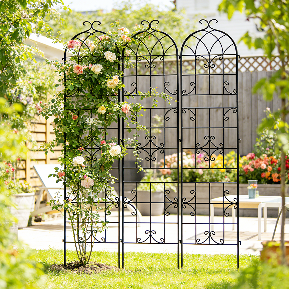 3X Garden Trellis for Climbing Plant Flower Rose Outdoor Garden Patio Decorative