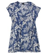 Hurley Womens Side Tie Wrap Dress, Blue, X-Large