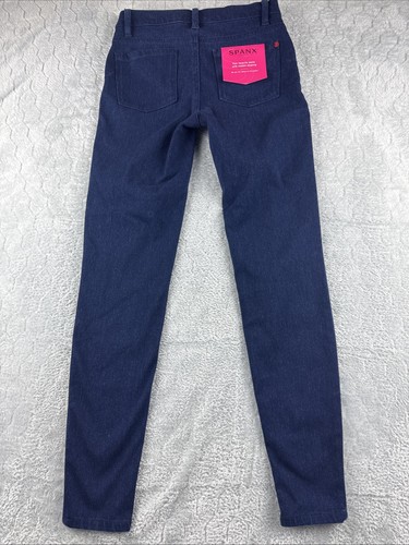 Spanx The Slim-X denim super skinny lavaggio scuro donna taglia 4 - Foto 9 di 13