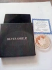 Silver Shield 1 oz. .999 silver round Cannibis #0485 airtite box certificate