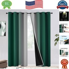 Stylish Gradient Blackout Curtains for Living Room  Bedroom   84