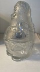 Crystal Santa Claus Cookie Candy Jar Germany Clear Elegant Holiday — photo 4