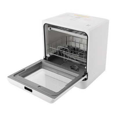 Compact Countertop Dishwasher with 4 Washing Modes and Hot Air Drying