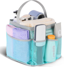 Mesh Shower Caddy Portable, 8-Pocket Large Capacity, Quick Dry, Easy Clean, for