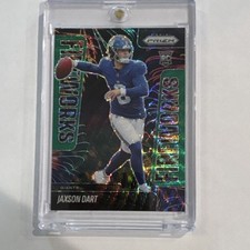 Panini 2025 Prizm Fireworks Rookie Insert Jaxson Dart #6 Giants NFL Football