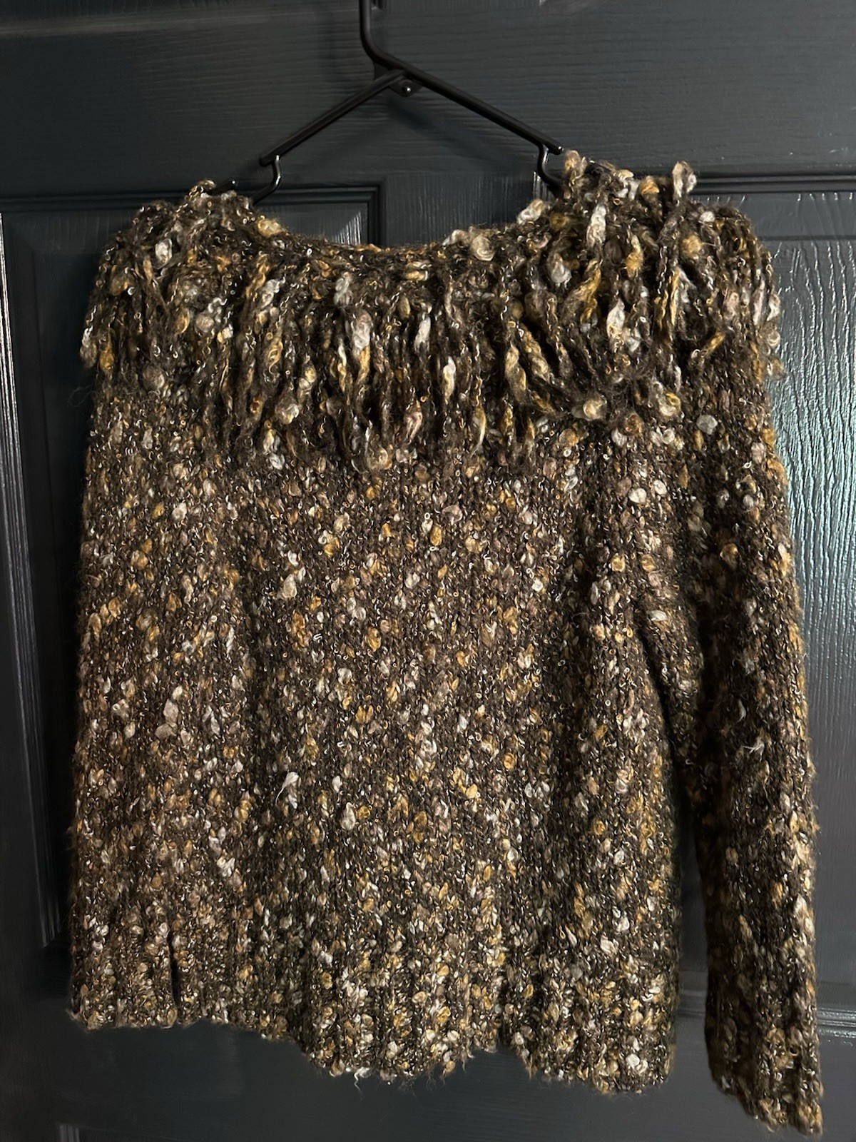 Ruby Rd - Chunky Loop Sweater w/Fringe Neckline -… - image 3