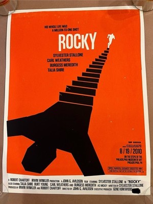 Olly Moss Rocky Poster Print Rolling Roadshow Philadelphia Not Mondo