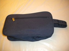 BRAND NEW Shaving Travel Bag Kit Blue travel case 2 zipper and a handle
