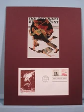 honoring Firemen - Norman Rockwell's Racing to the Fire & First Day Cover 