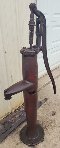 Original Rare Early (Montgomery Wards) Iron Hand Water Well Pump. NICE! Heavy! - Picture 3 of 11