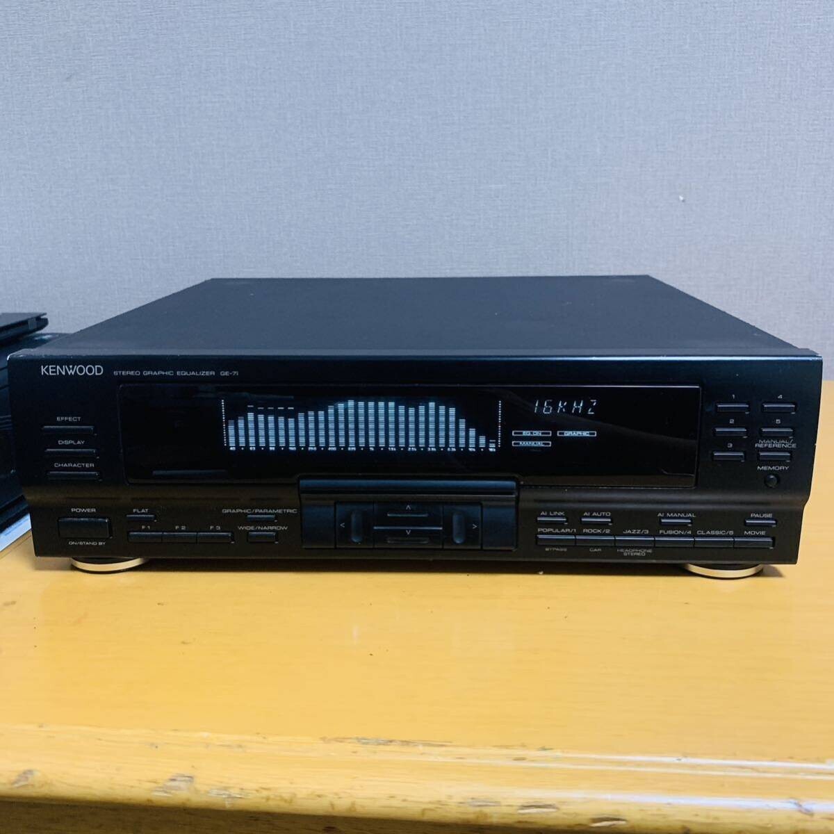KENWOOD GE-7I Graphic Equalizer ROXY Series Black Operation KENWOOD GE-7I Graphic Equalizer ROXY Series Black Operation