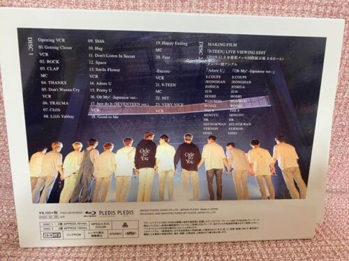 SEVENTEEN WORLD TOUR IN JAPAN Ode To You Blu-ray No Photo Card