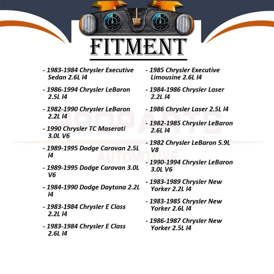 1x Power Steering Pump For Chrysler Laser 1984-1986 - Image 2 of 4