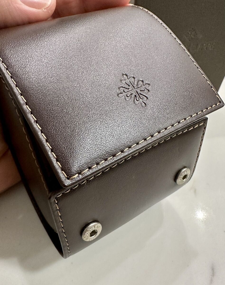 100% Authentic Patek Philippe Watch Travel Leather Case 100% Authentic Patek Philippe Watch Travel Leather Case