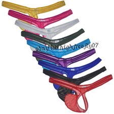 Men See-through Bikini Thong Underwear Narrow Cut Jockstrap Tanga Hipster T-back