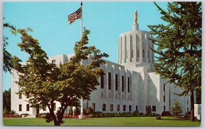 Salem Oregon Vintage Postcard State Capitol