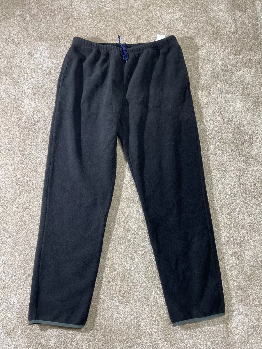 Patagonia Synchilla Snap-T Fleece Pants Black & Forge Gray Large L