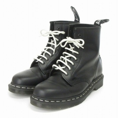 Dr. Martens DR.MARTENS 1460 WHITE STITCH 8 HOLE BOOTS WORK LEATHER  