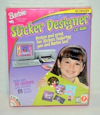 Barbie Software for Girls - Sticker Designer Activity CD-ROM New/Sealed