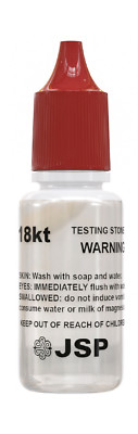 JSP 18K Gold Jewelry Acid Solution Testing Kit Tester Test Scrap Coins Bars GTE