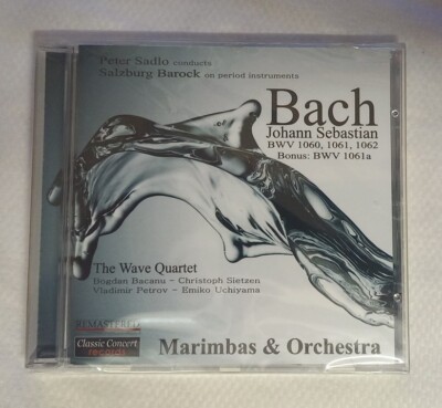 CD J. S. Bach  / Marimbas & Orchestra / The Wave Quartet 