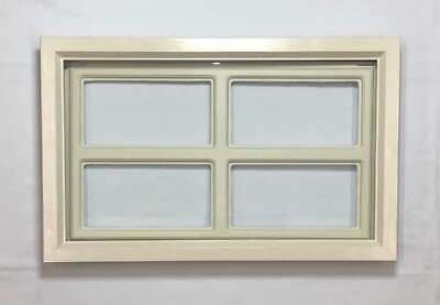 Garage Door Window Kit w/ Glass Int/Ext Frame Insert Grill Screws Clopay Almond
