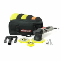 Dino Kraftpaket 9Mm-650W Xxl-Set Exzenter Poliermaschine Auto + StüTzteller Pads