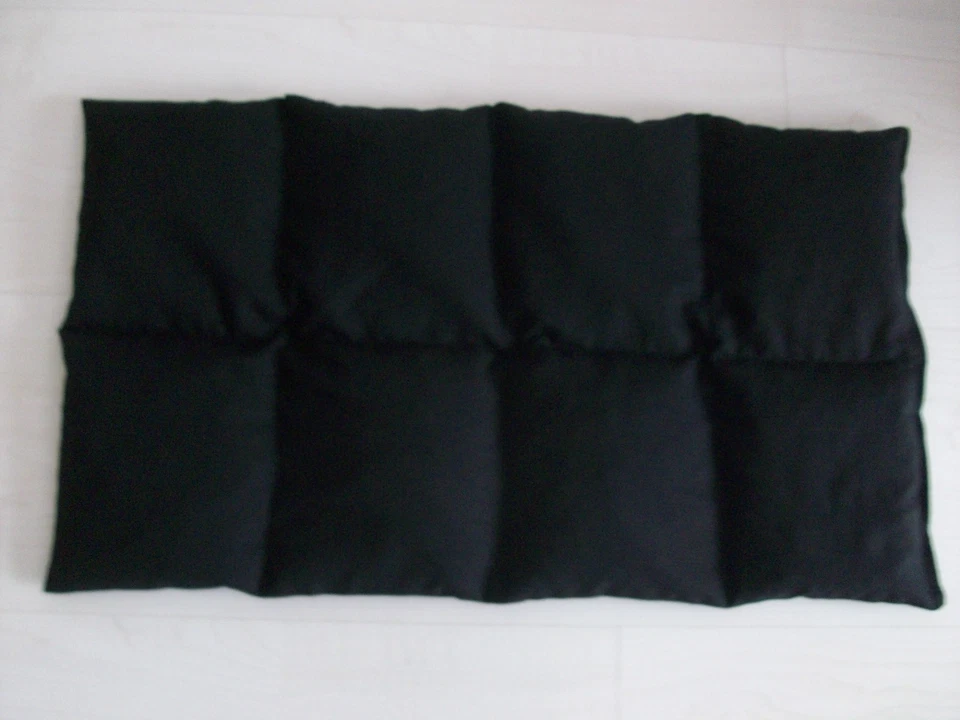 HAND MADE BY GRUENERFADEN XXL Kirschkernkissen 30cm x 50cm Gross Schwarz Entspannung Wärmekissen NEU