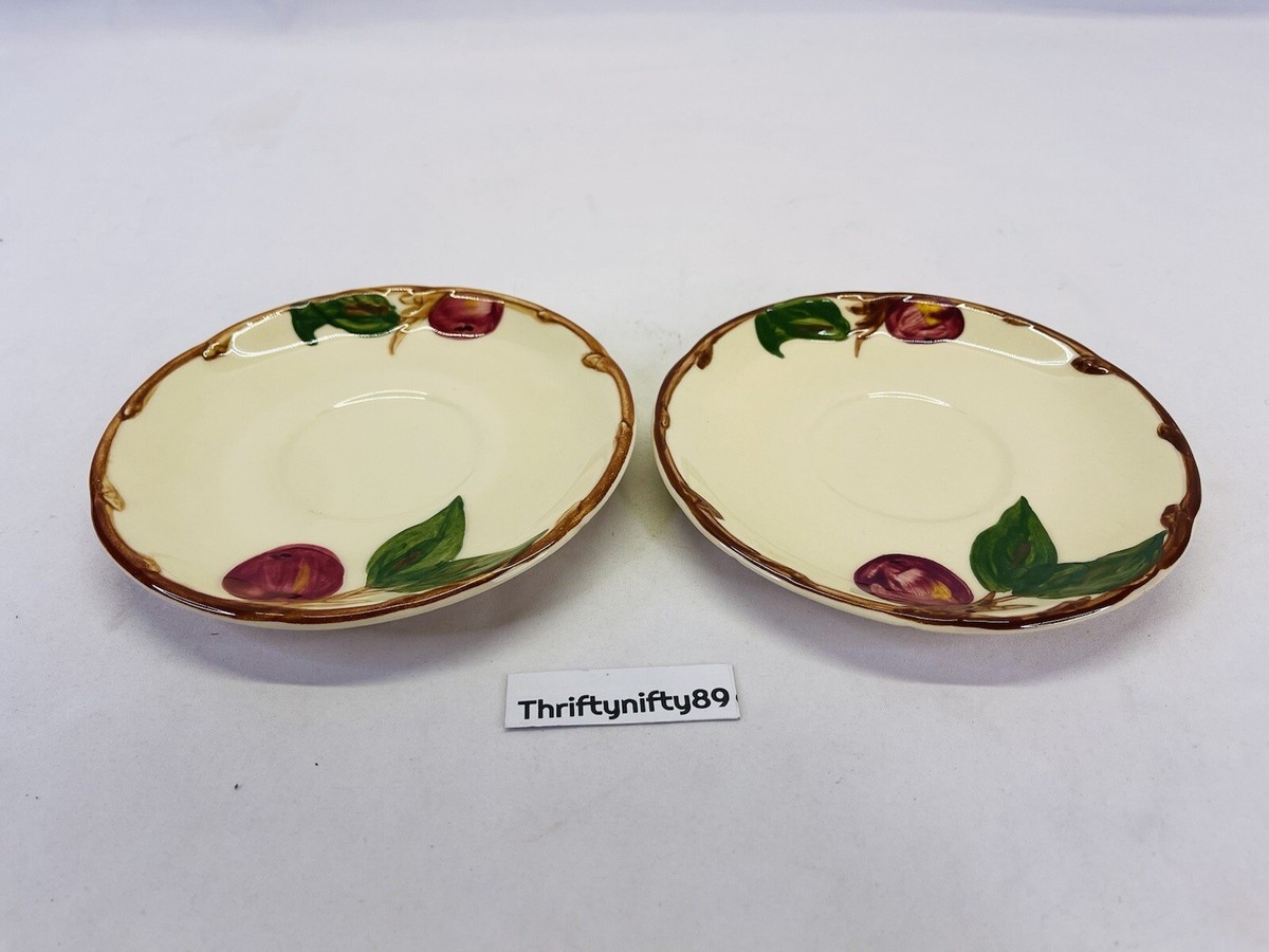 Franciscan Earthenware Apple Dinnerware Set of Saucers 3/4