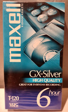 Maxell GX-Silver High Quality T-120 VHS Tape NEW SEALED