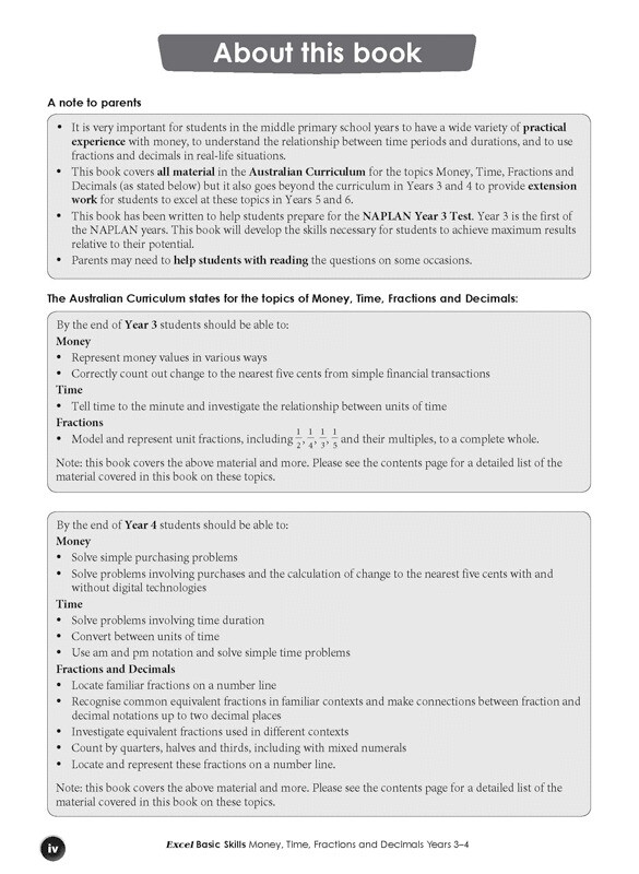 Excel Basic Skills Money Time Fractions And Decimals Years 3 4 Excel basic skills money time fractions and decimals years 3 4