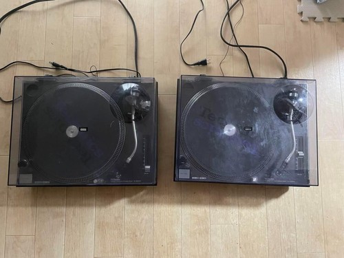 Technics SL-1200MK3 Pair with Dust Cover Direct Drive DJ Turntable System Tested - 第 1/7 張圖片