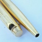 Rare 14K Gold Filled Parker 75 Cisele Ball Pen Flat end USA (No Sterling Silver — photo 5