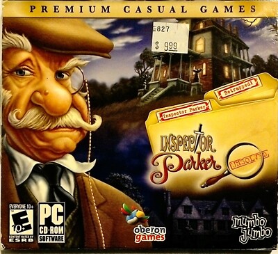 Inspector Parker - Windows PC CD-ROM Hidden Objects Puzzle New Open Box 
