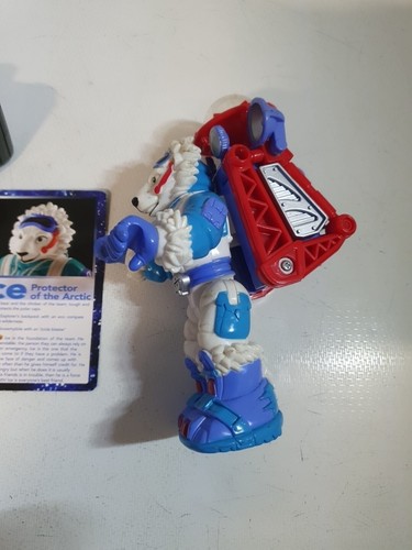 ELC PLANET PROTECTORS "Ice" Figure With Snowmobile And Icicle Blaster Missile - Picture 10 of 13