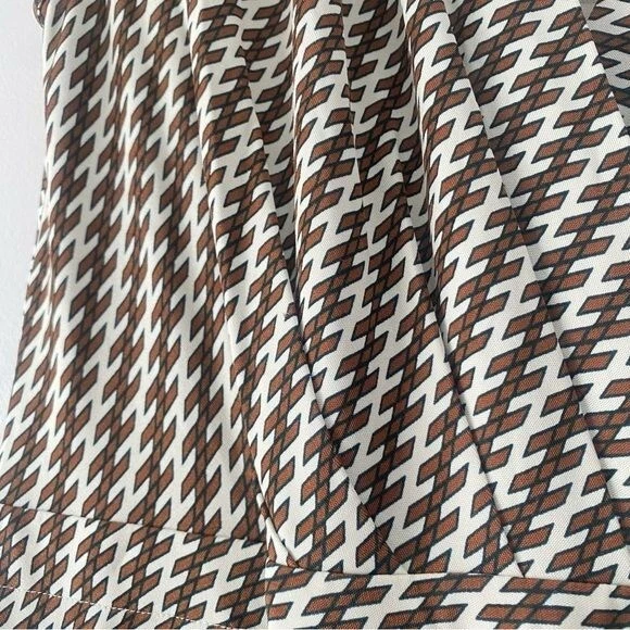 Abito avvolgente Tory Burch Kelsey misto seta asimmetrico S