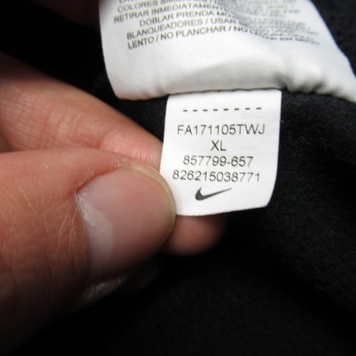 Nike Hoodie Youth XL Black Dri-FIT Full Zip Jacket Athletic Training Graphic - Picture 9 of 13