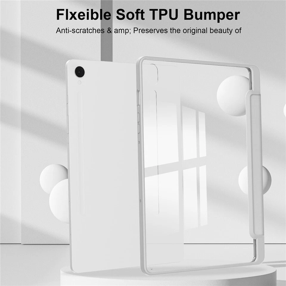 For Samsung Galaxy Tab A9 A9+ S9 FE+ S9+ Ultra  Smart Case Flip Cover Shockproof - Image 4 of 4