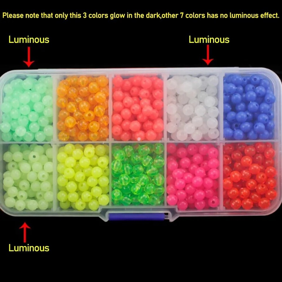 Hard Fishing Beads 3mm-12mm Black Plastic Beads Round Fishing Stops - View #14