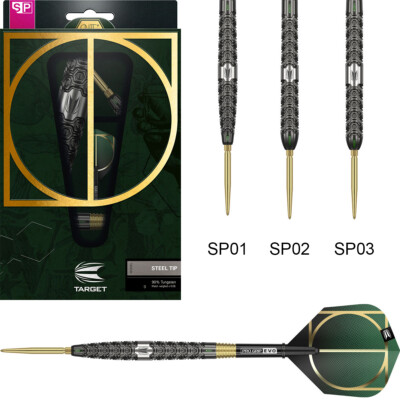 Target Darts Cult 03 22G 90% Tungsten Swiss Point Steel Tip Dart Arrows Set