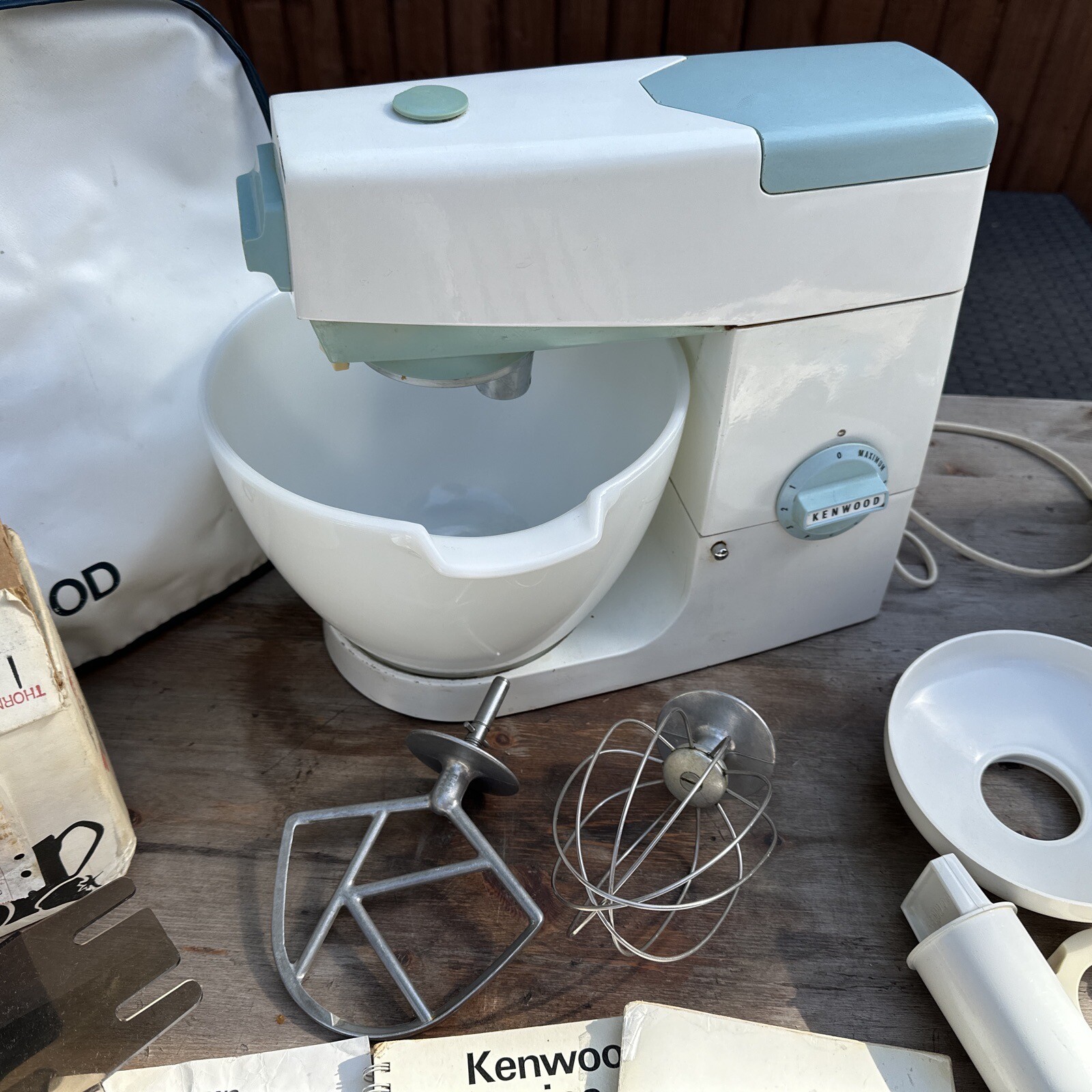 Kenwood Chef Food Mixer, Model A701A Bowl, Accessories, Cream Maker