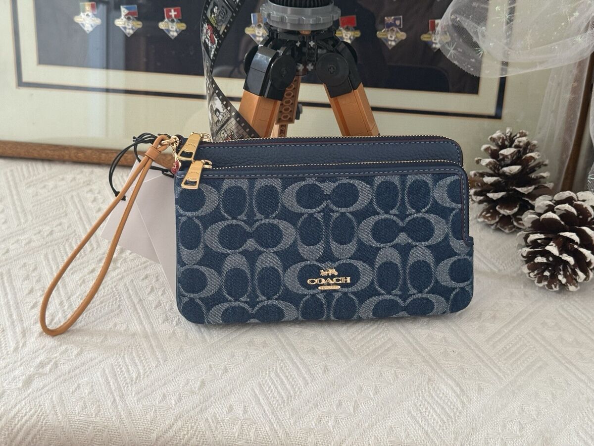 coach Double Zip Wallet In Signature Denim cz321 | eBay coach Double Zip Wallet In Signature Denim cz321 | eBay