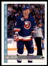 1992-93 O-Pee-Chee Uwe Krupp . New York Islanders #173