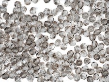 600 Preciosa Czech Glass Round Faceted Fire Polished Beads 3mm Cry. Silver Shade