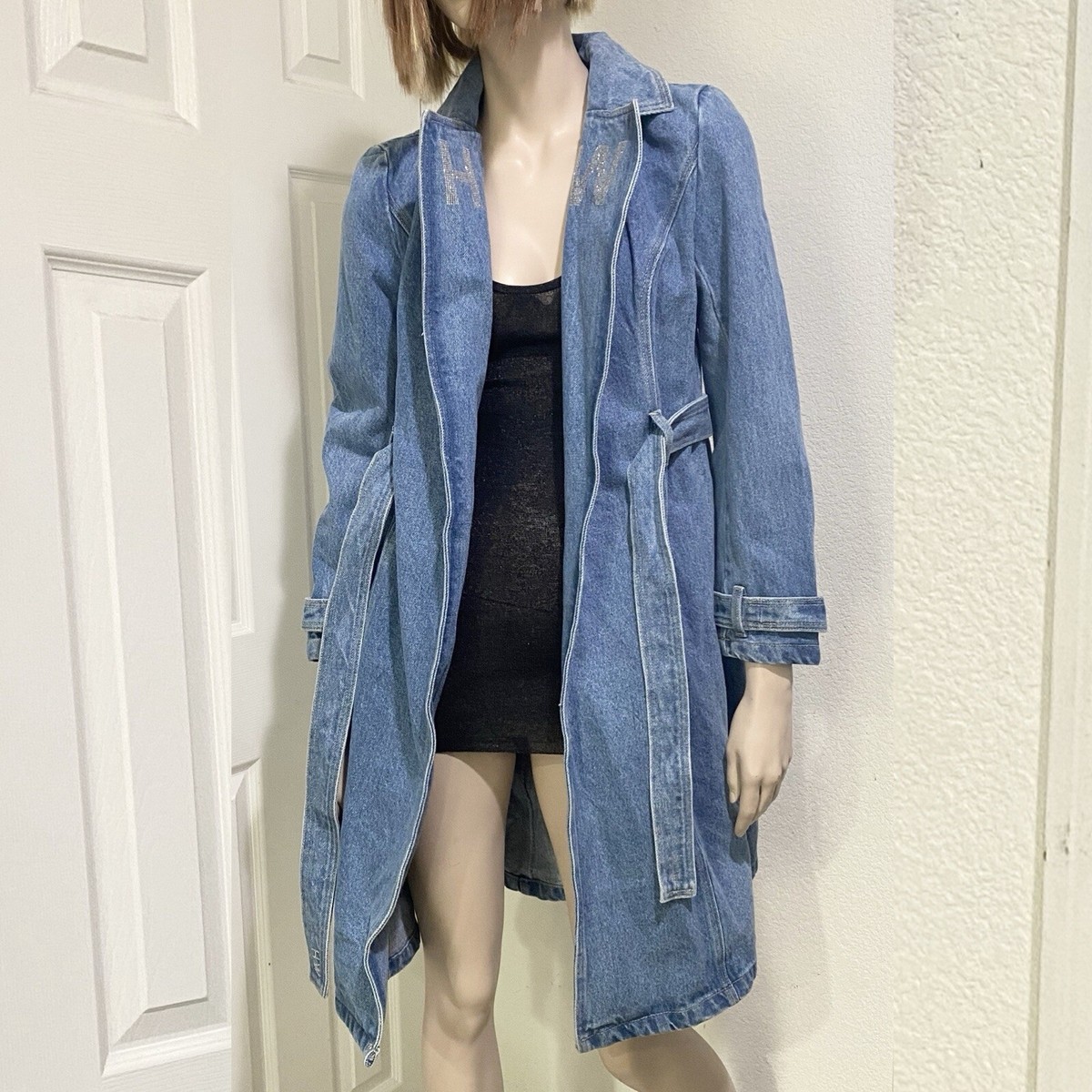【週末セール】CTHY WOOL DENIM OVER COAT Achieve a sophisticated coat-up style! Introducing the wool denim