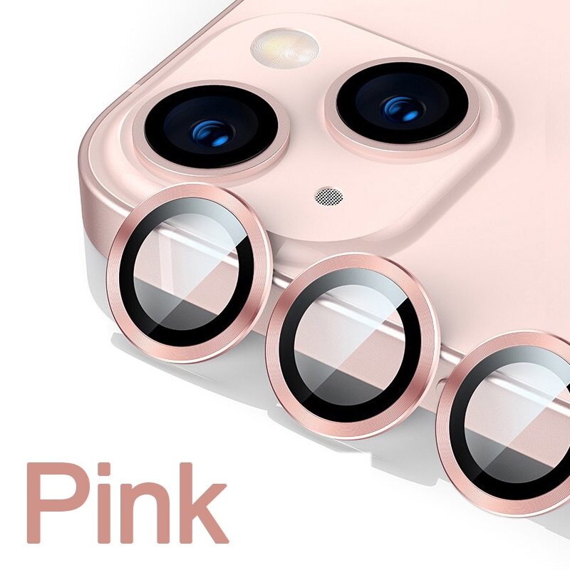Protezione Obiettivo Fotocamera In Vetro Temperato Per IPhone 16/15/14/13 Pro Max &ndash; Metallic